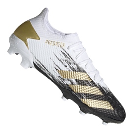 Adidas Predator 20.3 L Fg M FW9197 jalkapallokengät valkoinen kulta valkoinen