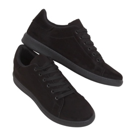 Musta mokkanahka musta naisten lenkkarit 6301