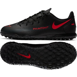 Nike Phantom Gt Club Tf Jr CK8483-060 jalkapallokengät musta monivärinen