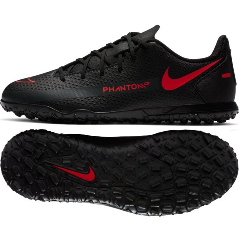 Nike Phantom Gt Club Tf Jr CK8483-060 jalkapallokengät monivärinen musta