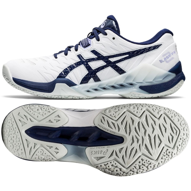 Käsipallokengät Asics Blast Ff 2 W 1072A046-100 monivärinen valkoinen