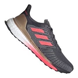 Juoksukengät adidas Solar Boost St 19 M FW7811 harmaa