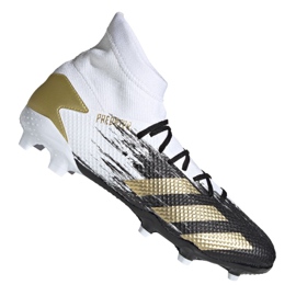 Adidas Predator 20.3 Fg M FW9196 jalkapallokengät musta, valkoinen, musta, kulta valkoinen