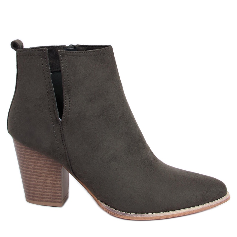 Korkeakorkoiset saappaat, mantelinvihreät varpaat M397 Vihreä