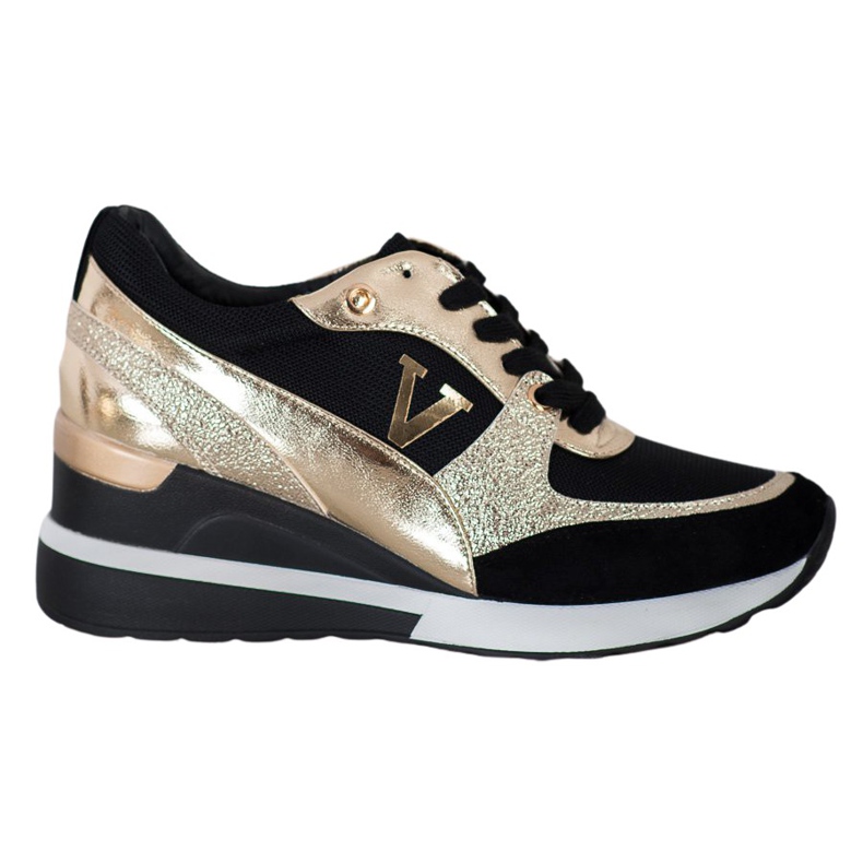 Vinceza Vincez Wedge -lenkkarit musta keltainen