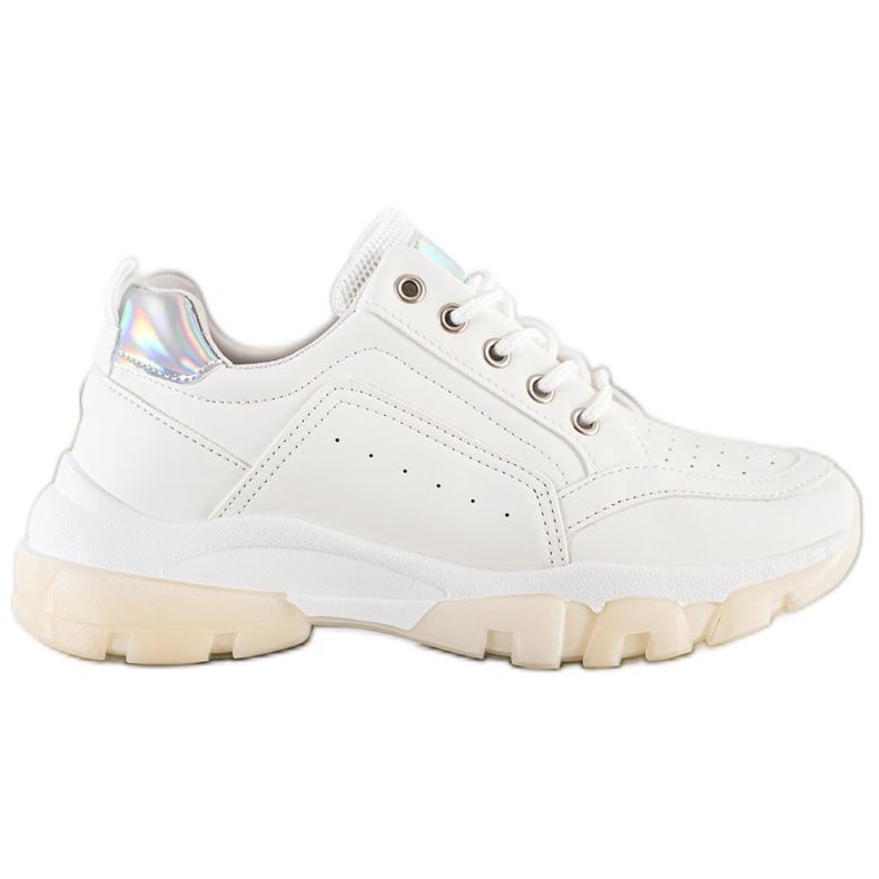 SHELOVET Eco -nahka lenkkarit valkoinen