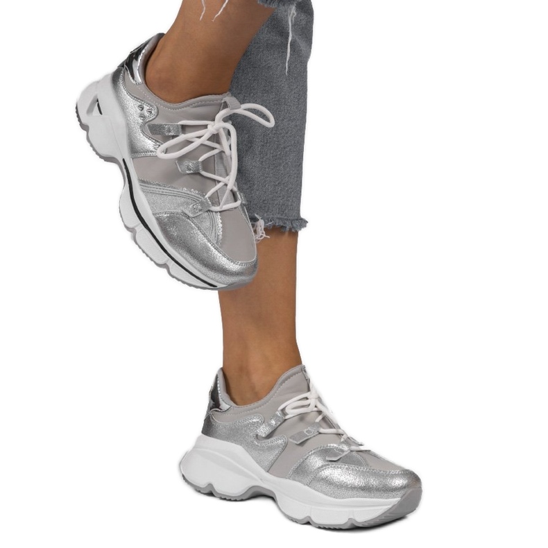 Harmaat Lycra -lenkkarit C947 Harmaat Lycra -lenkkarit C947