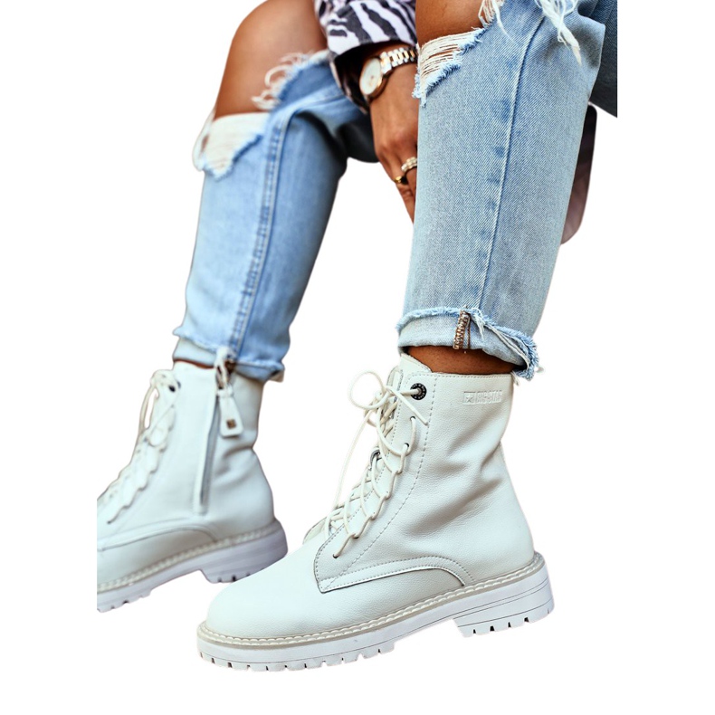 Naisten saappaat Big Star White GG274597 valkoinen