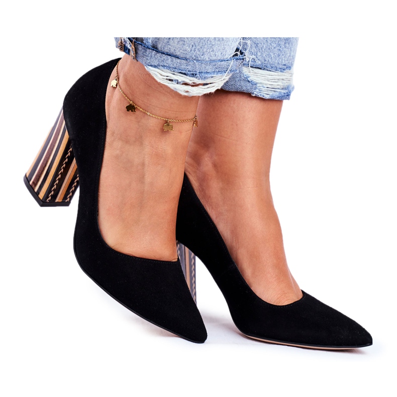 PV3 Naisten Avokkaat Visconi Suede Musta 7417302/200