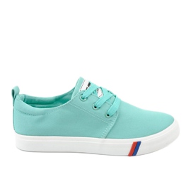 Vihreät klassiset naisten lenkkarit T-1743