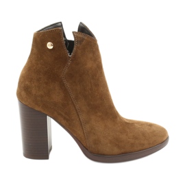 Gamis Nahkaiset mokkanahat saappaassa 4018 ruskea