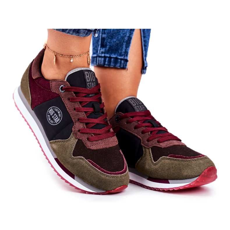 Nuorten urheilu Big Star Grey ja Claret GG274459 punainen harmaa