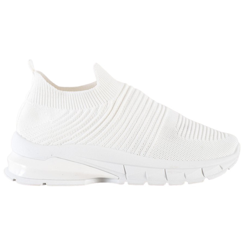 SHELOVET Tekstiiliset Slip-On lenkkarit valkoinen