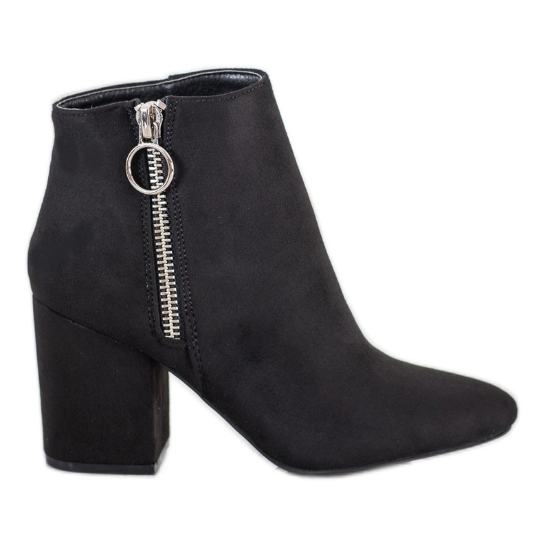 Goodin Mustat saappaat vetoketjulla