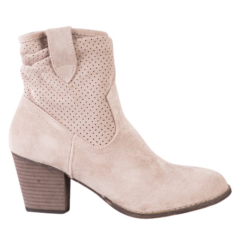 Bestelle Klassiset avoimet cowboy -saappaat beige