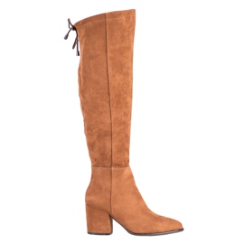 VINCEZA mokkanahkakengät ruskea