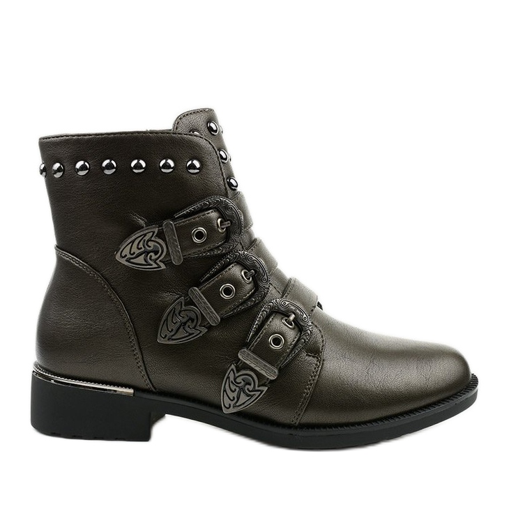 Naisten ruskeat saappaat, joissa on Aotoria -kirjaimet