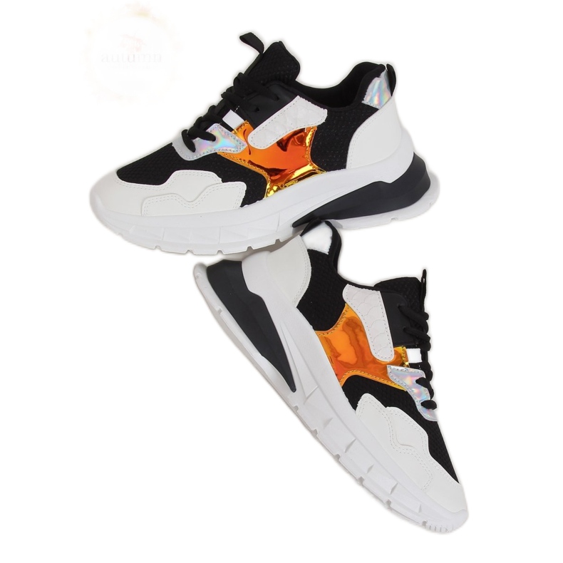 Mustavalkoiset urheilukengät BH003 Musta valkoinen