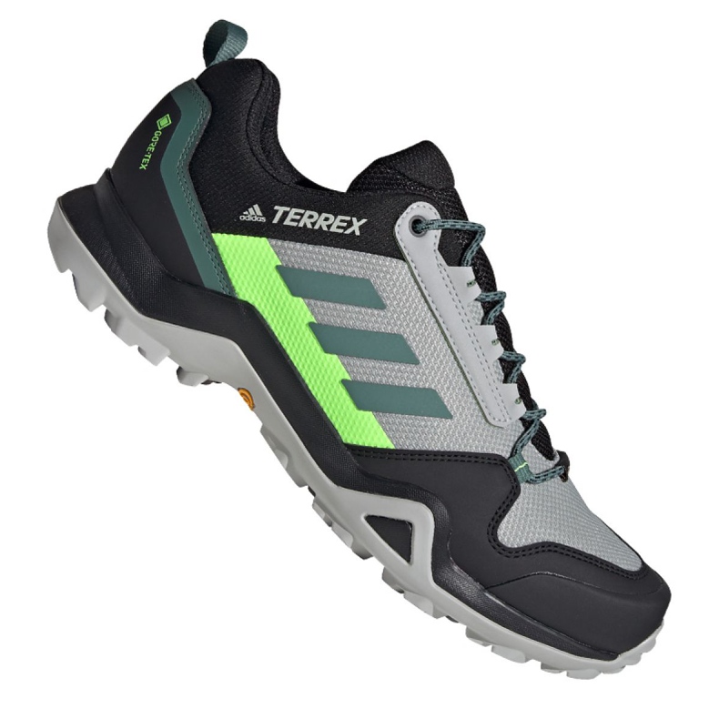 Adidas Terrex AX3 Gtx M FW9455 kengät musta harmaa vihreä