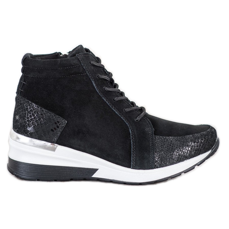 Filippo Nahkaiset nahkasaappaat musta