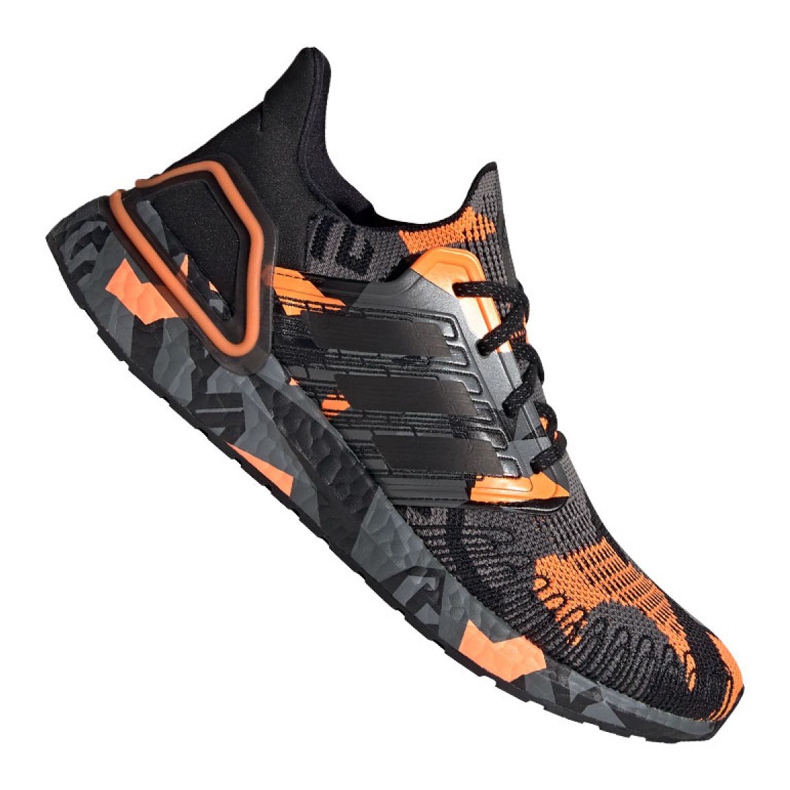 Juoksukengät adidas Ultraboost 20 Pb M FV8330 musta monivärinen oranssi