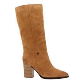 Mokkanahkaiset Cowboy-saappaat Big Star GG274345 Camel ruskea keltainen