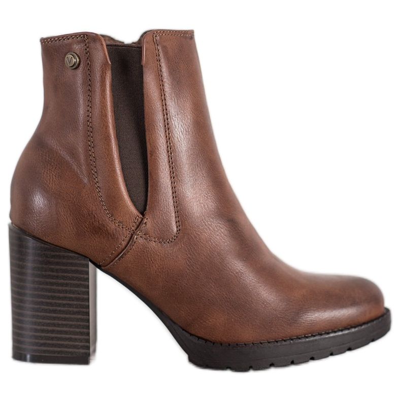 Weide Mukavat saappaat pylväässä ruskea