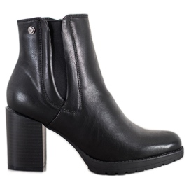 Weide Mukavat saappaat pylväässä musta