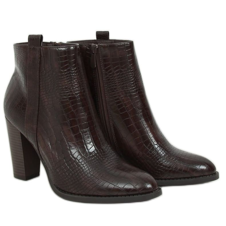 Ruskeat Snakeskin -korkokengät UK10 Ruskea