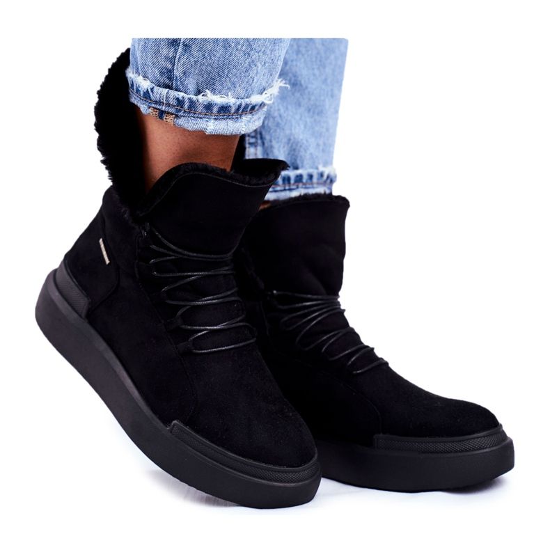 Naisten lumikengät Big Star Black GG274990 musta