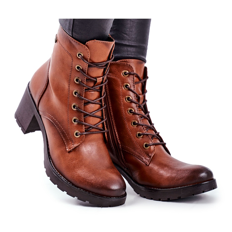 Vinceza Naisten saappaat korkokenkä ruskea kuitu