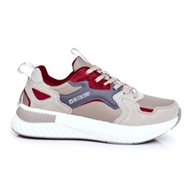 Miesten urheilukengät Big Star Grey-Claret GG174463