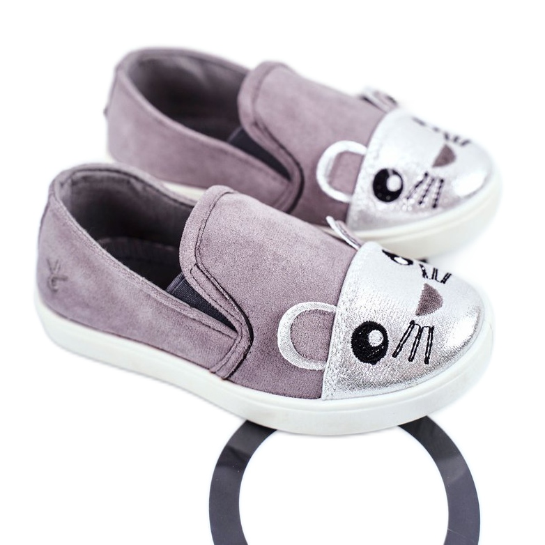 PH1 Harmaat Candys Grey Slip-on lasten lenkkarit