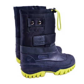 Apawwa Lasten lumisaappaat lämmitetty turkiksella Navy Blue Hot Winter tummansininen