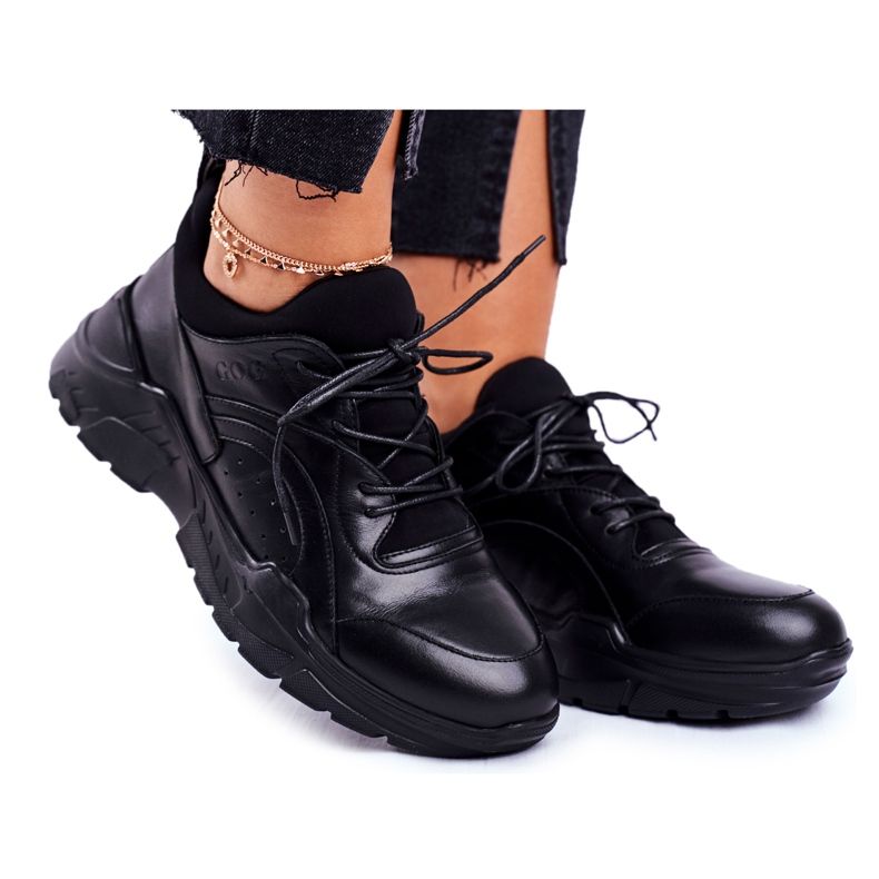 Naisten lenkkarit Goe Nahka Musta GG2N3041