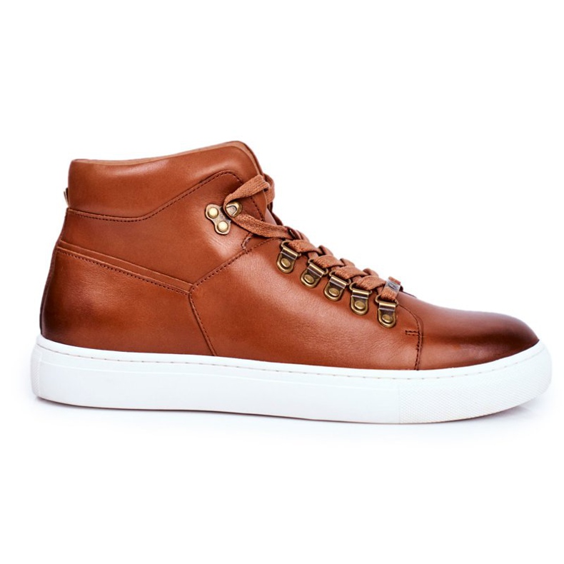 Miesten nahkakengät GOE Brown GG1N3011 ruskea