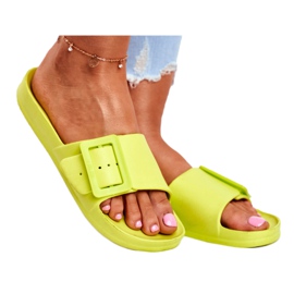 Naisten tossut Big Star, jossa vihreä solki FF274A390