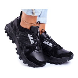 Naisten urheilukengät Sneakers Big Star Black GG274981 musta
