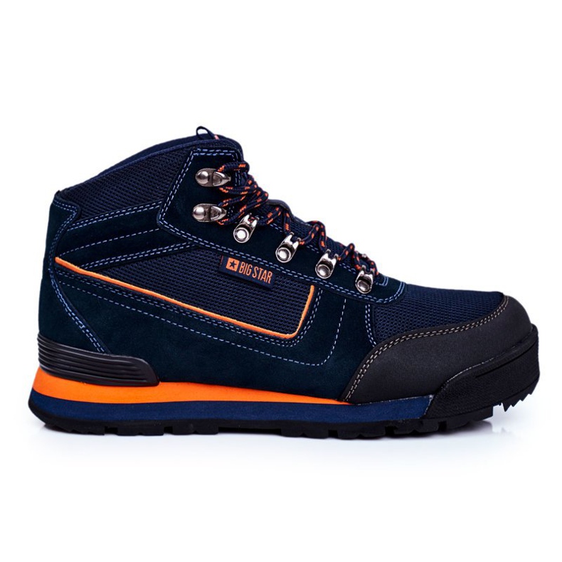 Miesten vaelluskengät Big Star Outdoor Navy Blue GG174199 sininen