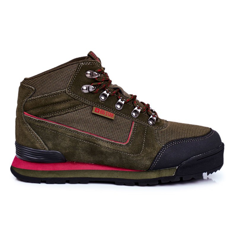 Miesten vaelluskengät Big Star Outdoor Khaki GG174200 vihreä