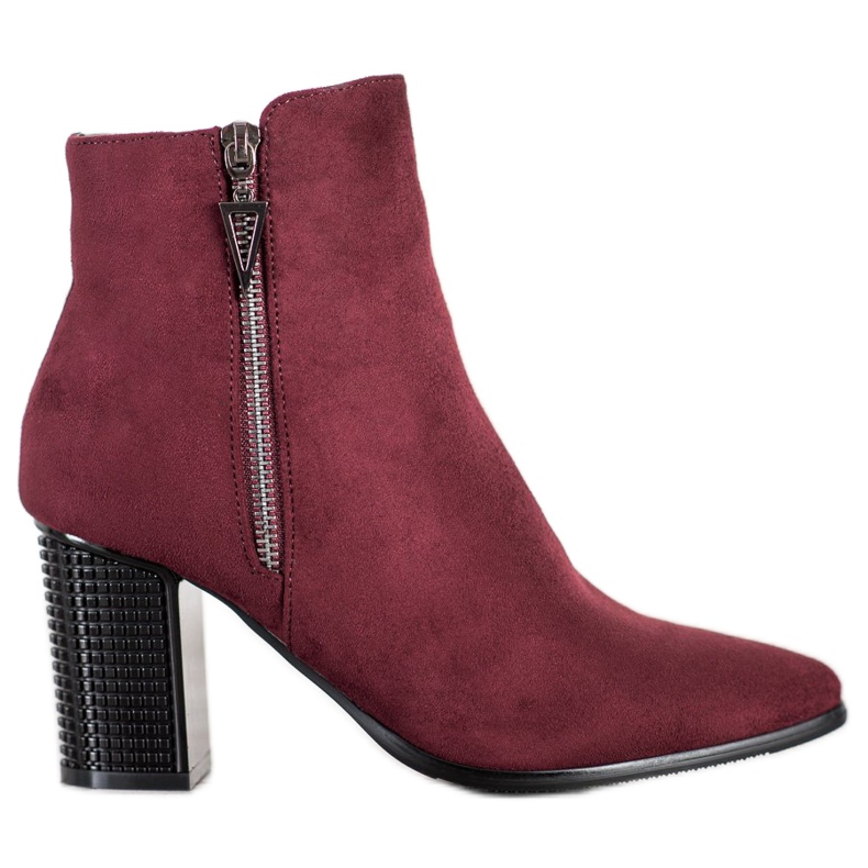 Mokkanahkaiset vetoketjut VINCEZA punainen