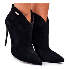 GOE Naisten saappaat korkokengät mokka musta GG2N3033