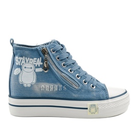 Siniset Lynnhurst-nauhakengät sininen