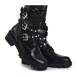 SEA Naisten soljet, saappaat Grunge Black Victory musta