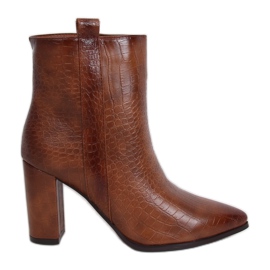 Korkokengät, ruskea käärmeen iho RB54 Camel