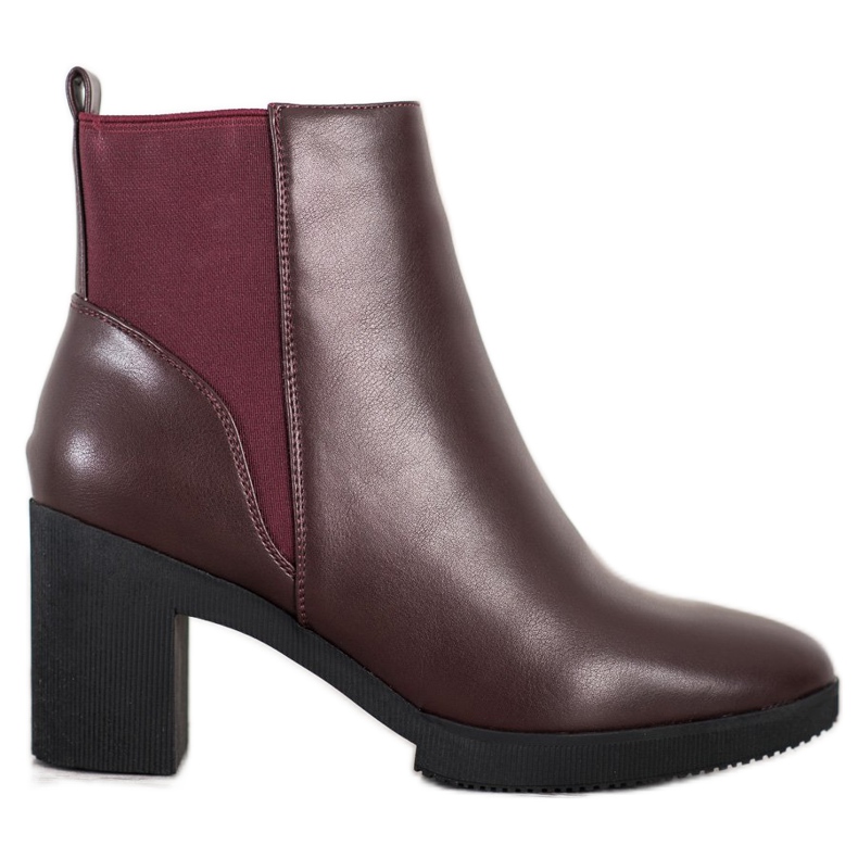 Eco-nahkaiset saappaat punainen monivärinen