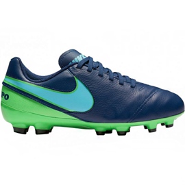 Nike Tiempo Legend Vi Fg Jr 819186 443 jalkapallokengät tummansininen