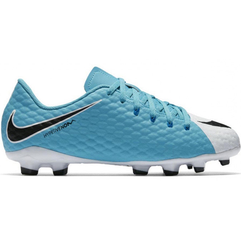 Nike Hypervenom Phelon Iii Fg Jr 852595 104 jalkapallokengät monivärinen sininen