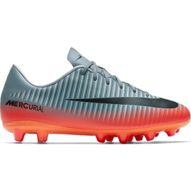 Nike Mercurial Victory 6 CR7 Ag Pro Jr 878643 001 jalkapallokengät harmaa