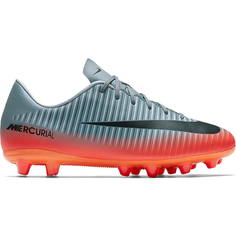 Nike Mercurial Victory 6 CR7 Ag Pro Jr 878643 001 jalkapallokengät harmaa